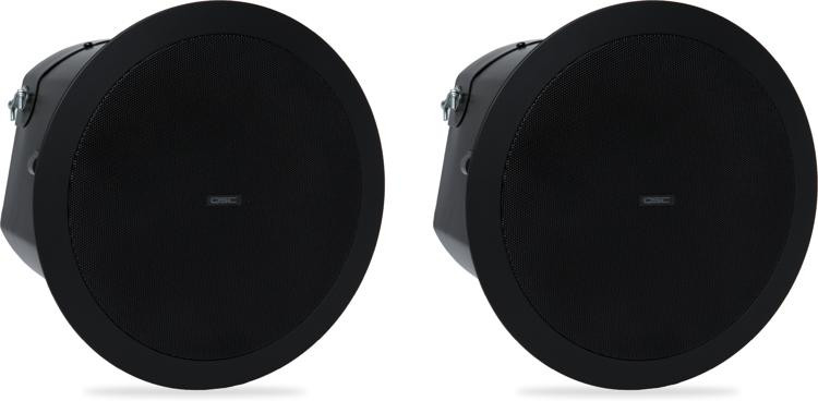 QSC AD-C6T 6.5 inch, 2-way Ceiling Speaker - Black | Sweetwater