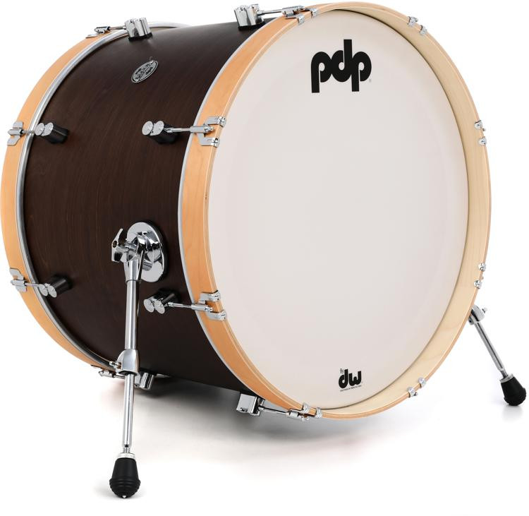 PDP Concept Maple Classic Bass Drum 16 x 22 inch Walnut with