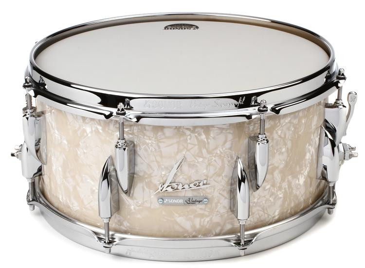 Sonor Vintage Series Snare Drum 14" x 6.5" Vintage Pearl Sweetwater