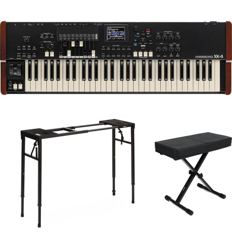 Hammond XK4 Portable Organ with Stand and Bench Sweetwater