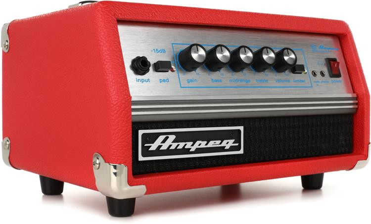 Ampeg Svt Micro Vr Limited Edition Red 200 Watt Classic Head Sweetwater