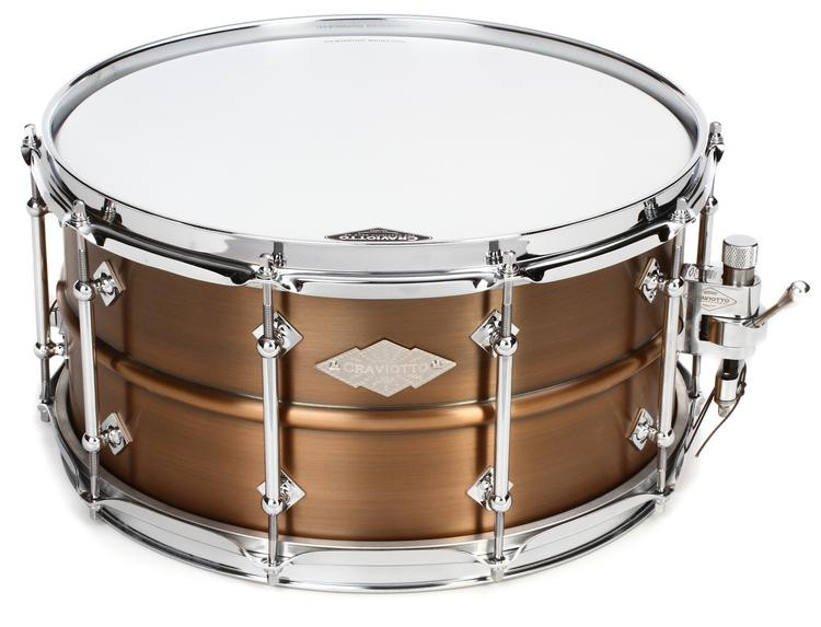 Craviotto AK Masters Bronze Snare Drum 7"x14" Sweetwater
