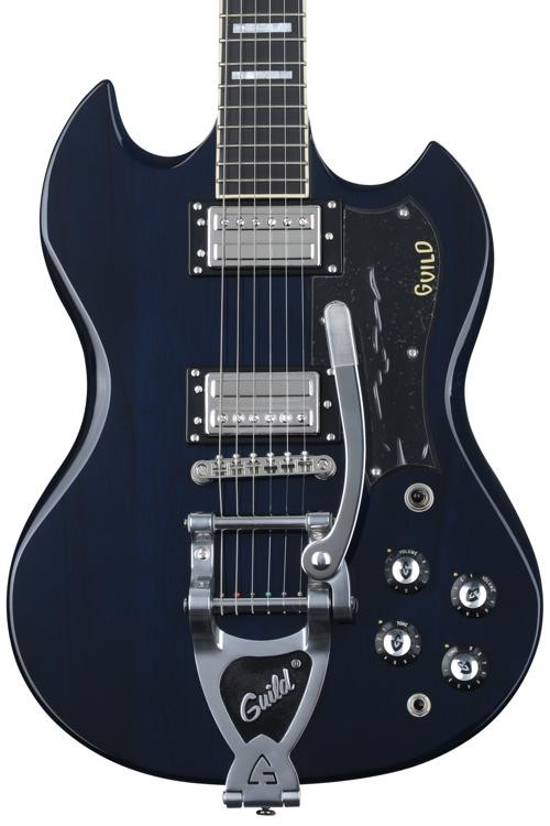 Guild S-100 Polara Deluxe Electric Guitar - Pacific Blue, Sweetwater ...