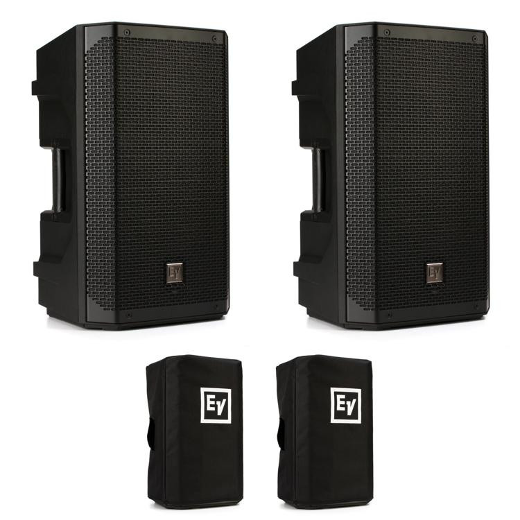 ElectroVoice ELX20010P 10inch Powered Speaker Pair With Covers