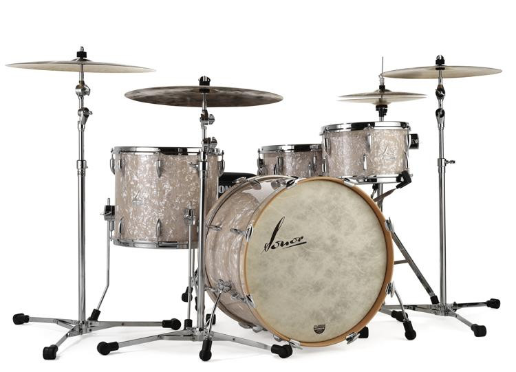 Sonor Vintage Series 3piece Shell Pack Vintage Pearl, 22" Bass Drum
