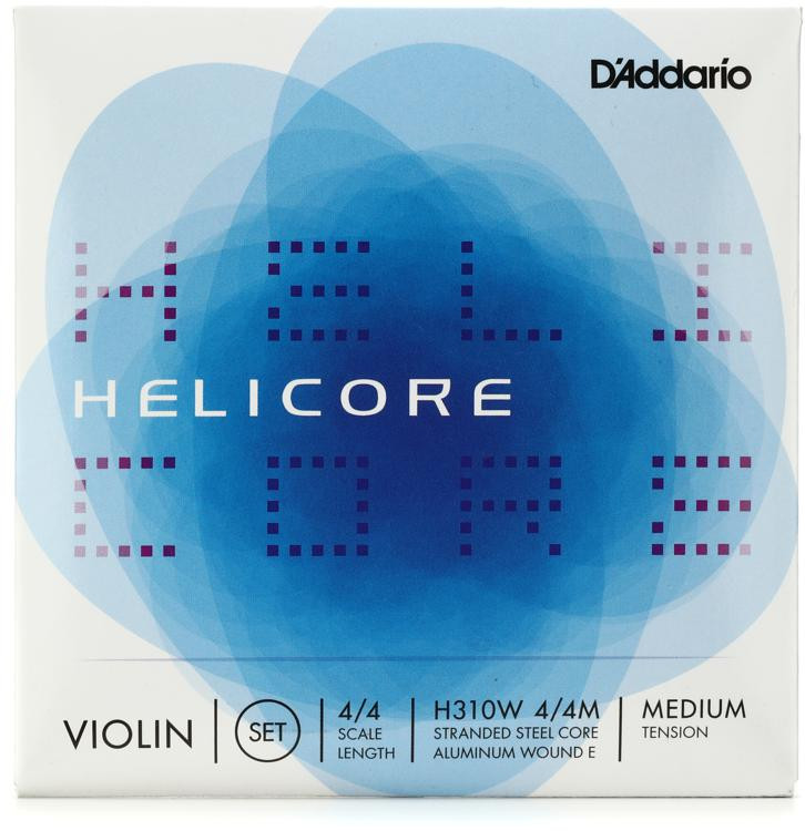 D'Addario H310 Helicore Violin String Set 4/4 Size with Wound E