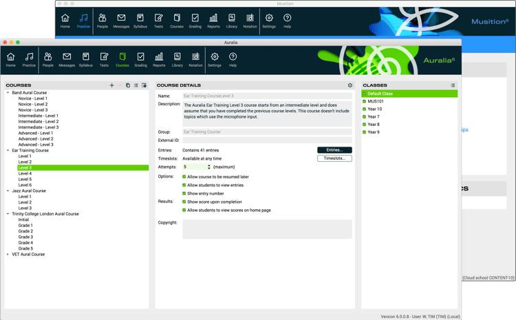 auralia and musition software