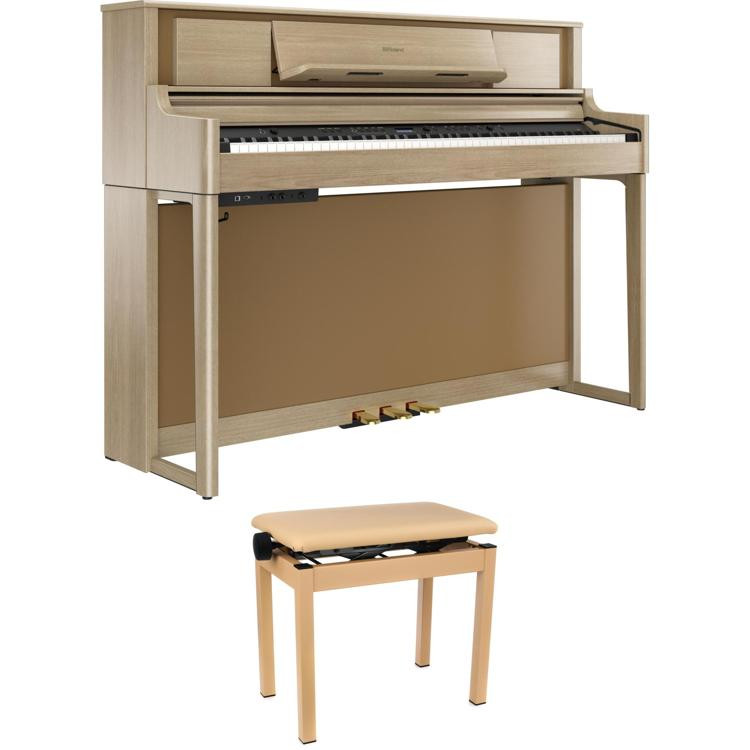 Roland LX705 Digital Upright Piano Light Oak Finish Sweetwater