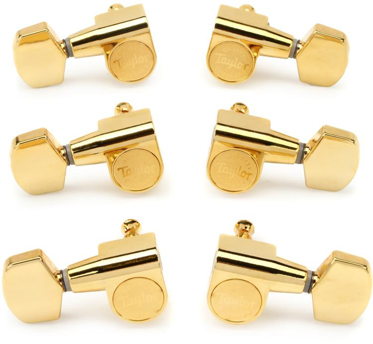 Taylor 6string Guitar Tuners 118 Ratio Polished Gold Sweetwater