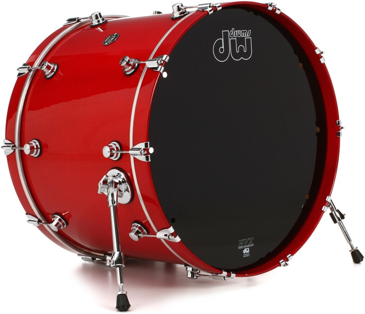 DW Performance Series Bass Drum 18 x 22 inch Candy Apple Red