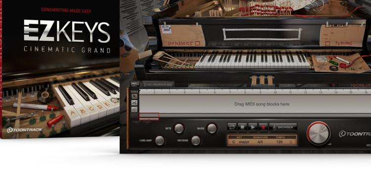 Toontrack EZkeys Cinematic Grand Songwriting Software and Virtual Prepared  Piano | Sweetwater