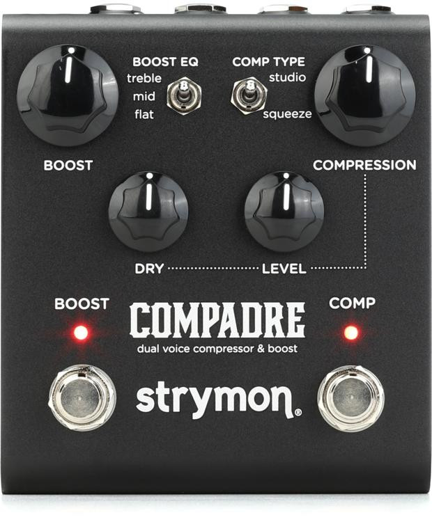 Strymon Compadre Dual Voice Compressor and Boost Pedal Midnight
