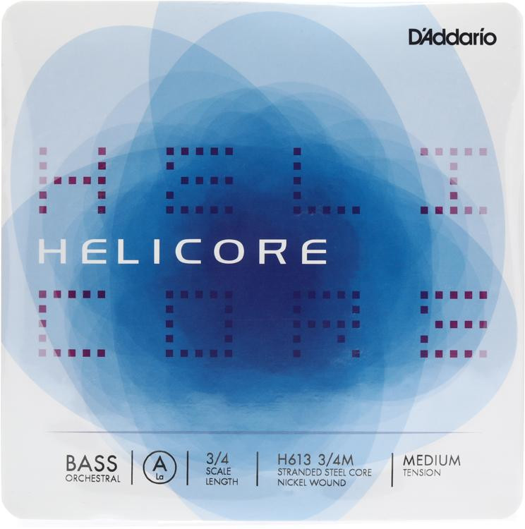 D'Addario H613 Helicore Orchestral Double Bass A String 3/4 Size Medium Tension Sweetwater