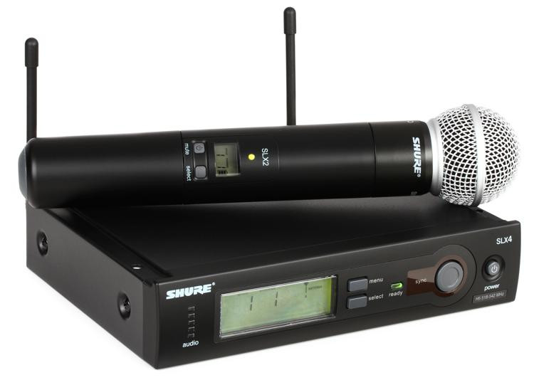 Shure SLX24/SM58 Handheld Wireless Microphone System H5 Band Sweetwater