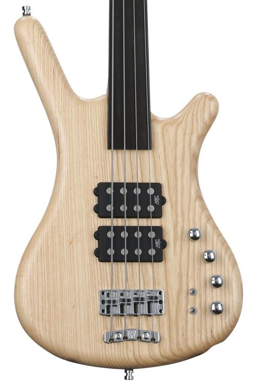 Warwick Pro Series Corvette Fretless Bass Guitar Natural Sweetwater