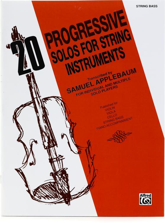 Alfred 20 Progressive Solos for String Instruments Double Bass