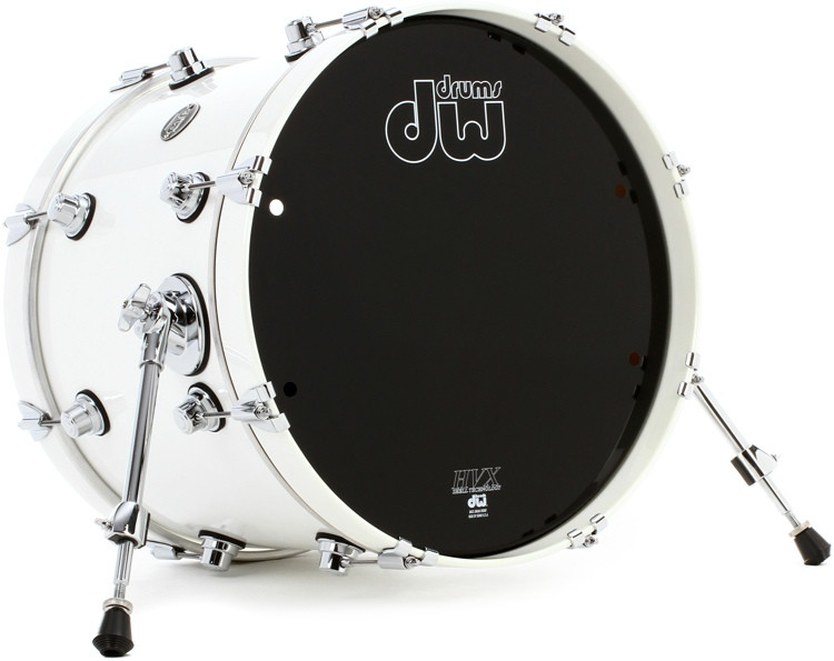Dw Performance Series Bass Drum 14 X 18 White Ice Lacquer Sweetwater 