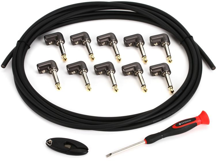 D'Addario Pedalboard Cable Kit 10 foot Sweetwater