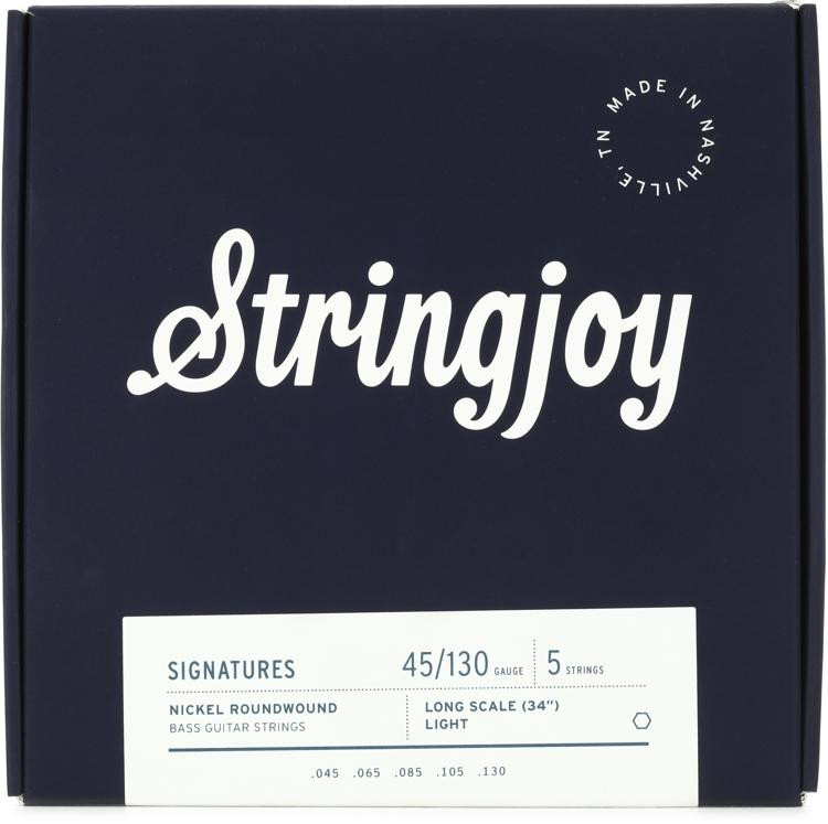 Stringjoy Signatures Nickelwound Long Scale 5string Bass Strings