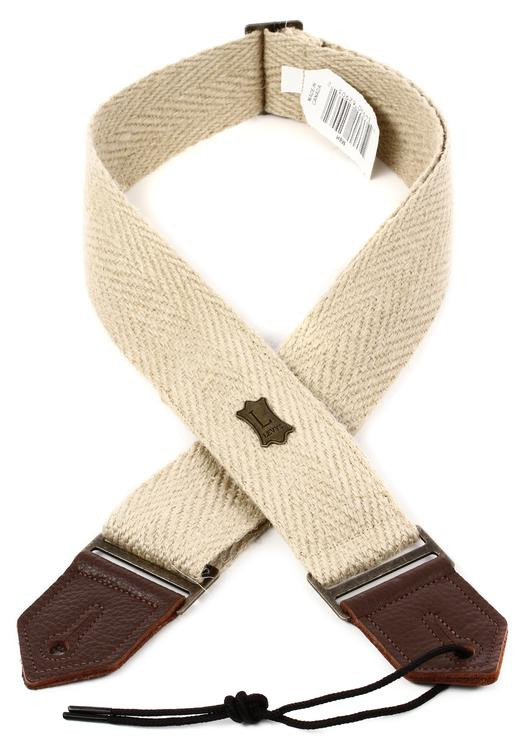 Levy's M8H 2" Hemp Guitar Strap with Leather Ends Sweetwater
