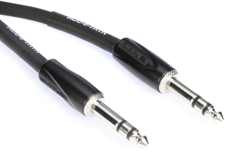 Roland RCC-5-TRTR Black Series 1/4-inch TRS Male to 1/4-inch TRS Male ...