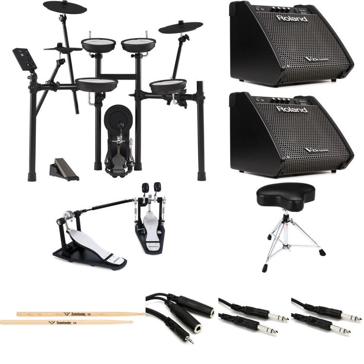 Roland VDrums TD07KV Electronic Drum Set Double Bass Essentials
