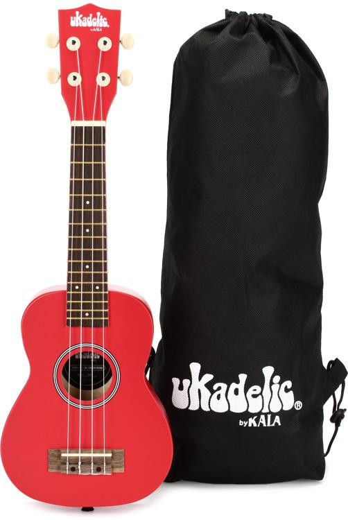 Kala Ukadelic Soprano Ukulele - Cherry Bomb | Sweetwater