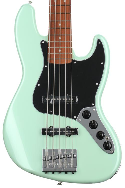 Fender Deluxe Active Jazz Bass V - Surf Pearl with Pau Ferro ...