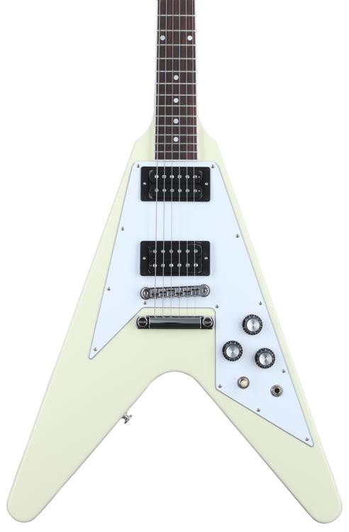 flying v white guitar