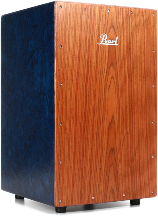 Pearl EcoAcoustic Cajon Blue w/Brown Faceplate Sweetwater