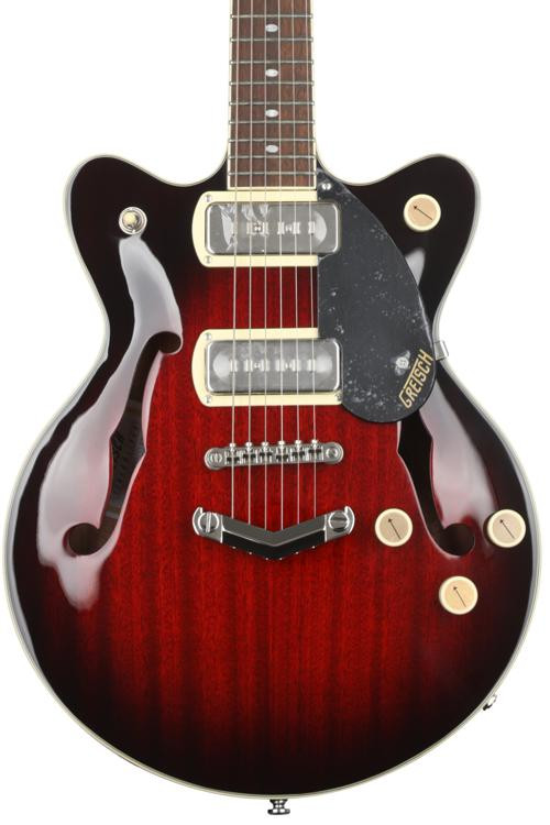 Gretsch G2655P90 Streamliner Center Block Jr. DoubleCut P90 Electric Guitar Claret Burst