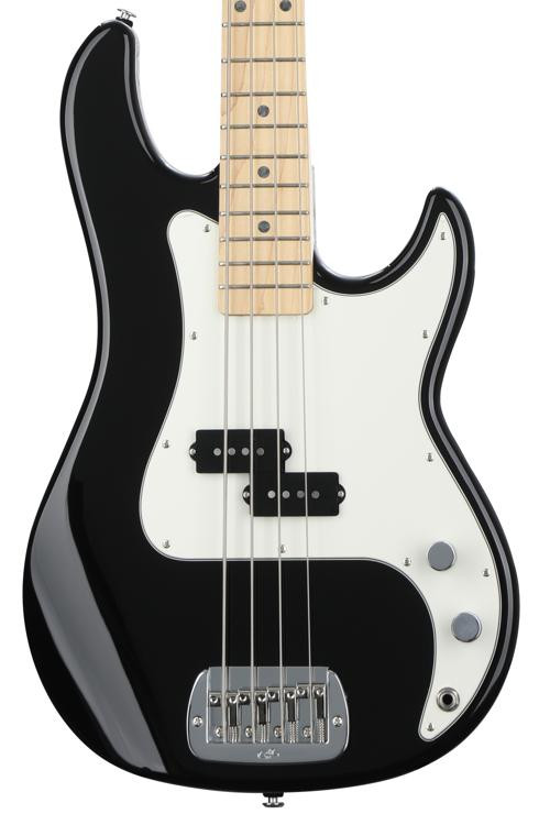 G&L Fullerton Deluxe LB100 Bass Guitar Jet Black Sweetwater