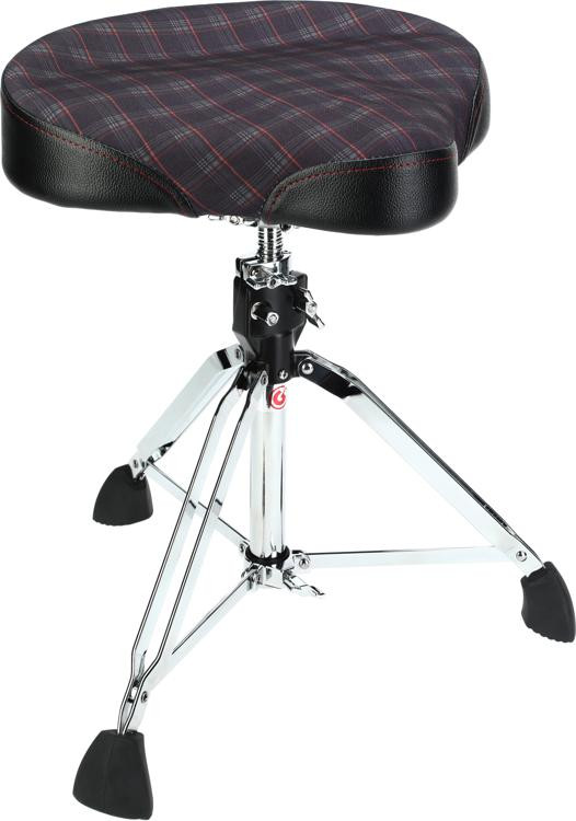 Gibraltar 9608 Motostyle Drum Throne Plaid Sweetwater Exclusive