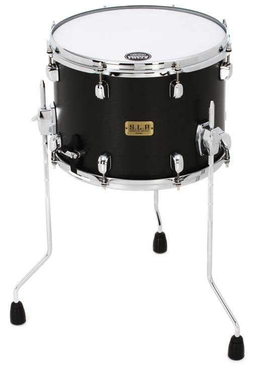 Tama S.L.P. Duo Birch Snare Drum 10" x 14" Satin Black Sweetwater