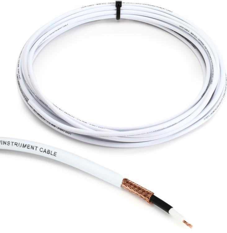 Lava Cable Mini ELC Instrument Wire White 25 Foot Sweetwater