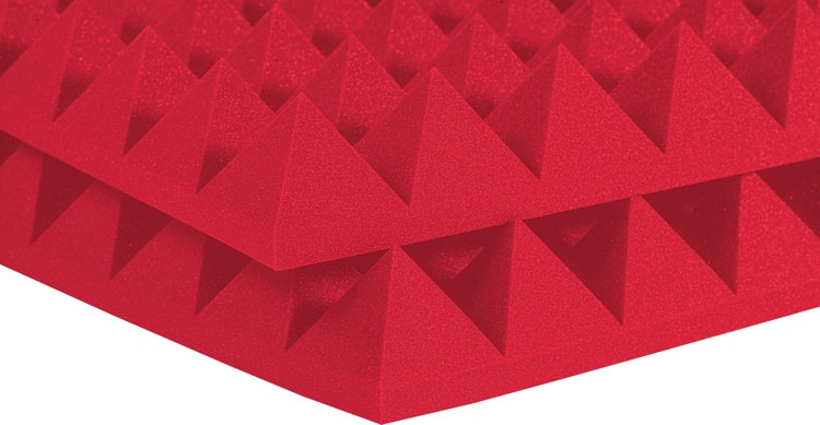 Auralex 4 Inch Studiofoam Pyramid - 2x4 Foot Acoustic Panel 6-pack ...