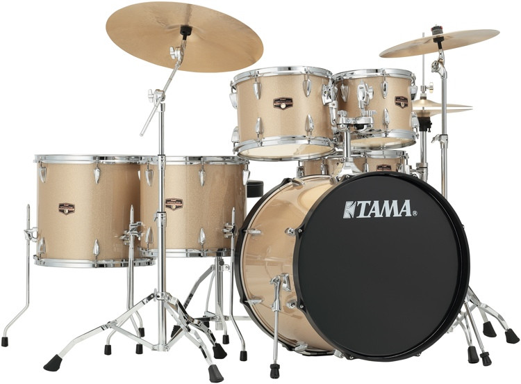 Tama Imperialstar Complete Drum Set 6piece 22" Kick Champagne