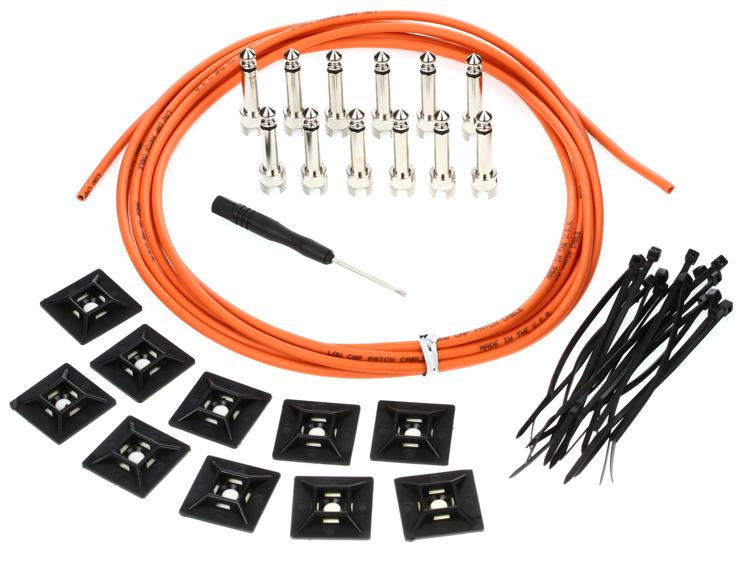 Emerson Custom G&H Solderless Patch Cable Kit 12 foot Orange