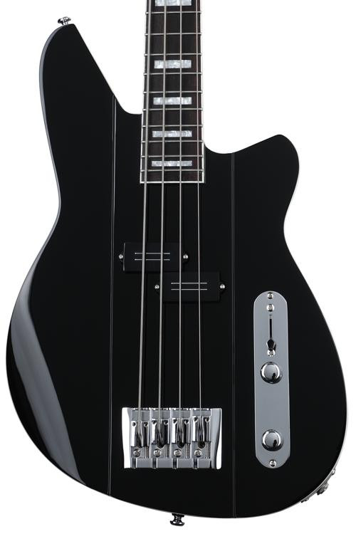 Reverend Sentinel Short-scale Bass, Midnight Black | Sweetwater