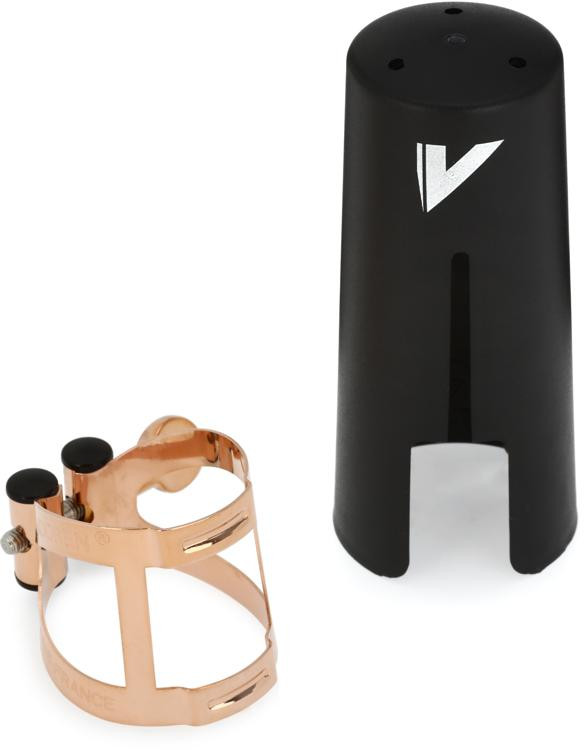 Vandoren MO Bb Ligature and Cap Pink Gold Sweetwater
