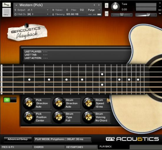 Vir2 Acou6tics Acoustic Guitar Virtual Instrument Sweetwater