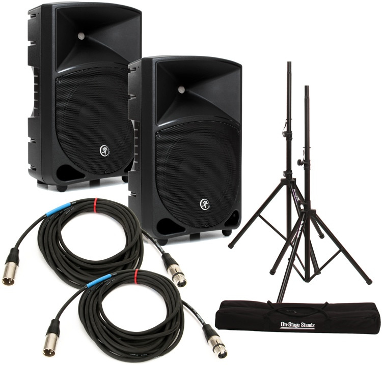 Mackie Thump 12 Speaker Pair with Stands and Cables Sweetwater