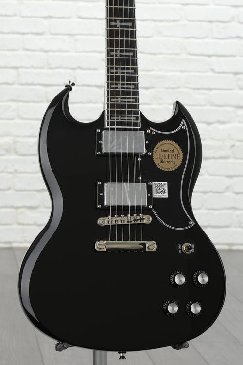 Epiphone Tony Iommi SG Custom Guitar - Ebony | Sweetwater