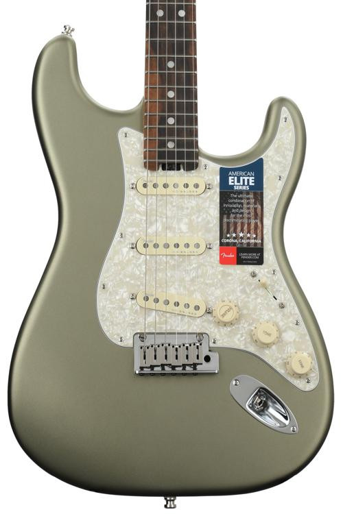 Fender American Elite Stratocaster Satin Jade Pearl Metallic w/ Ebony