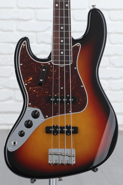 Fender American Vintage Ii 1966 Left Handed Jazz Bass 3 Color Sunburst Sweetwater 9485