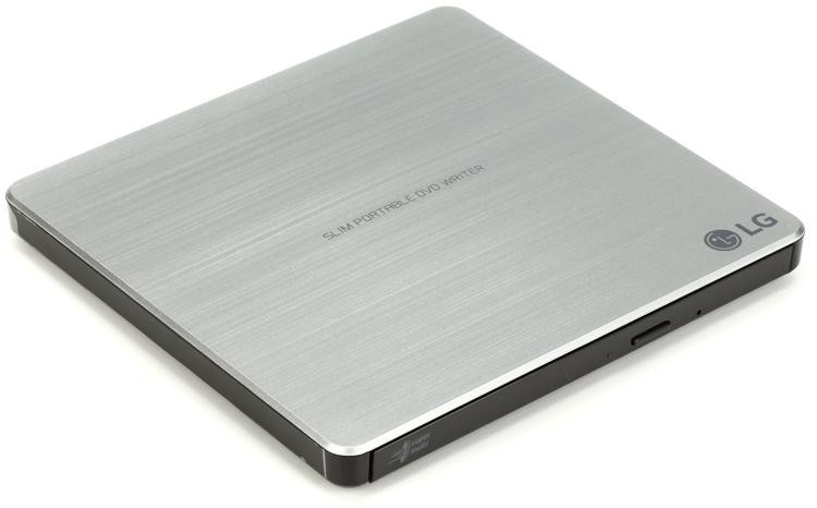 LG GP60NS50 External Ultra Slim Portable DVDRW Silver | Sweetwater