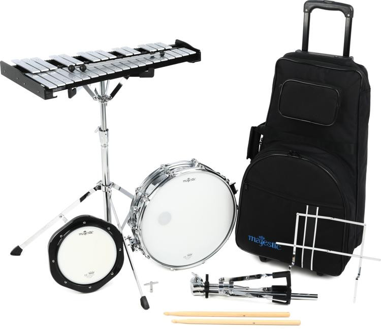 Majestic AK1432DP Bell/Snare Educational Kit with Rolling Bag Sweetwater