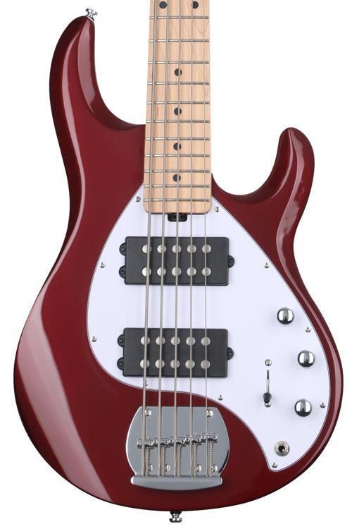 Sterling By Music Man StingRay RAY5HH Bass Guitar - Candy Apple Red ...