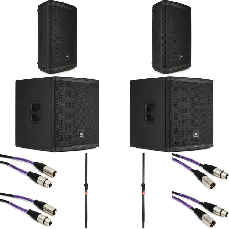 JBL EON715 15inch Powered Speaker and EON718S 18inch Powered