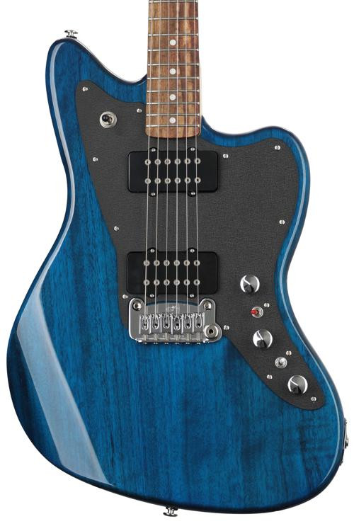 G&L Fullerton Deluxe Doheny V12 Electric Guitar Clear Blue Sweetwater